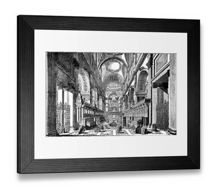 Framed Print : Interior of St Paul's Church in London