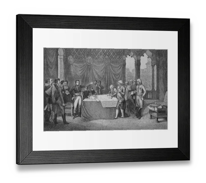 Framed Print : Signing of the peace treaties, preliminary negotiations and preliminary agreement