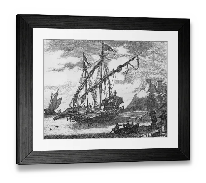 Framed Print : Turkish galley, 17th century, Turkey Framed Print : Turkish galley, 17th century, Turkey