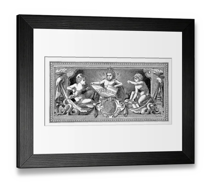 Framed Print : Symbolic image for the revolution of 1848