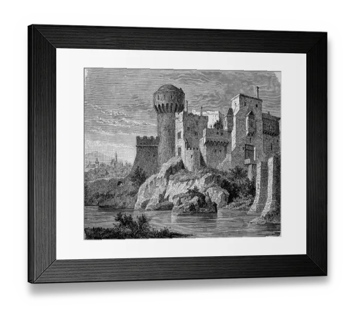 Framed Print : The castle of Johann Hunyadi near Hatszeg in Transylvania Framed Print : The castle of Johann Hunyadi near Hatszeg in Transylvania