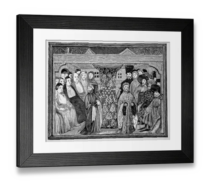 Framed Print : Parliament deposes King Richard II and elects Henry IV