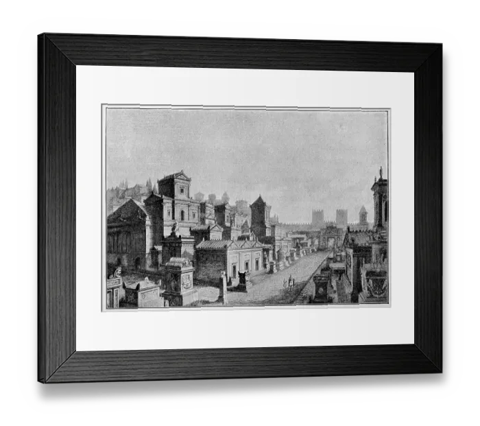 Framed Print : The Appian Way, Via Appia, in Rome Framed Print : The Appian Way, Via Appia, in Rome