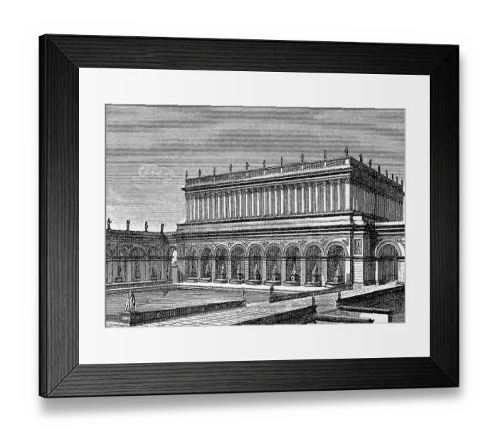 Framed Print : Water tank, the house with the seven halls