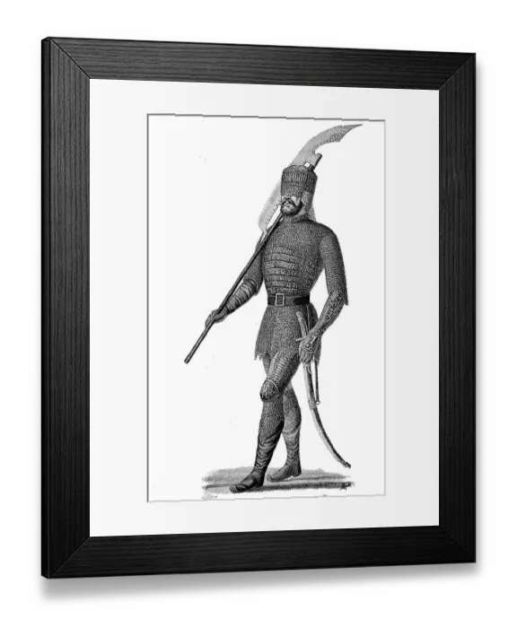 Framed Print : Armour of a knight from Mongolia