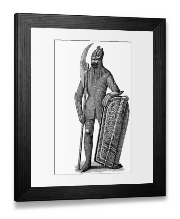Framed Print : Knight in armour from Bohemia from the 15th century Framed Print : Knight in armour from Bohemia from the 15th century