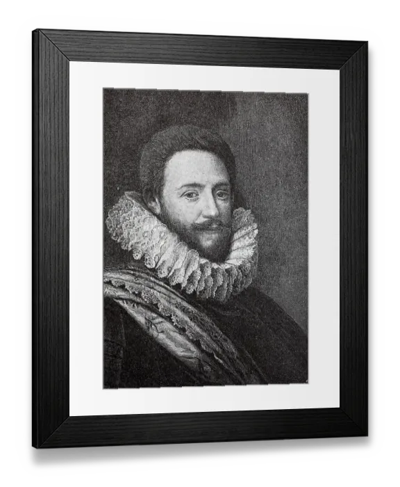 Framed Print : Frederick Henry of Orange, 29 January 1584 -14 March 1647