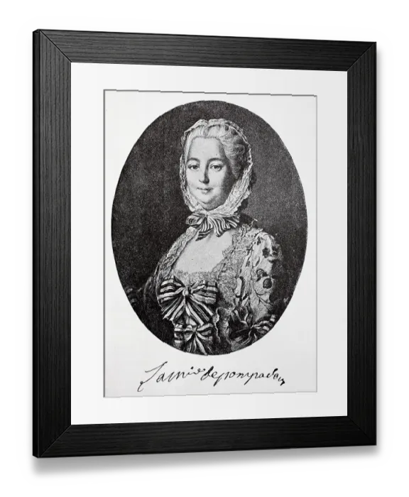 Framed Print : Jeanne-Antoinette Poisson, dame Le Normant d'Etiolles Framed Print : Jeanne-Antoinette Poisson, dame Le Normant d'Etiolles