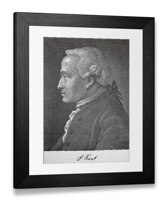 Framed Print : Immanuel Kant, 22 April 1724, 12 February 1804