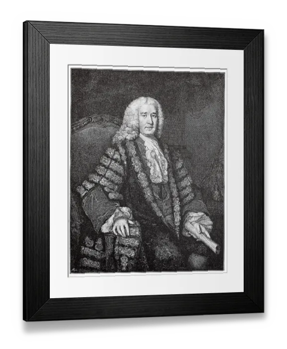 Framed Print : Henry Pelham, 25 September 1694