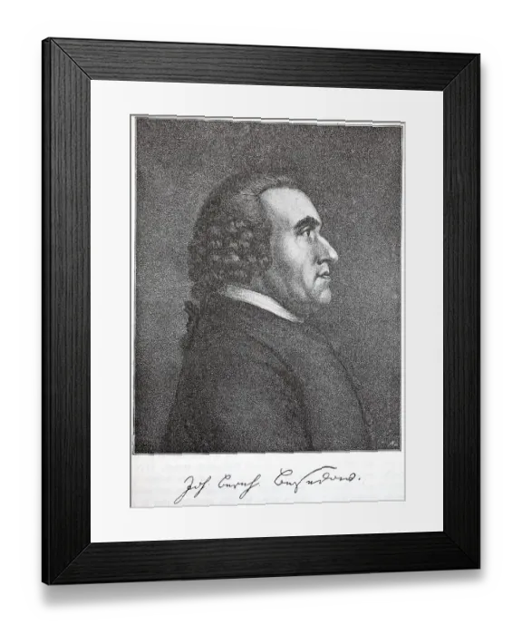 Framed Print : Johann Bernhard Basedow, 11 September 1724 Framed Print : Johann Bernhard Basedow, 11 September 1724