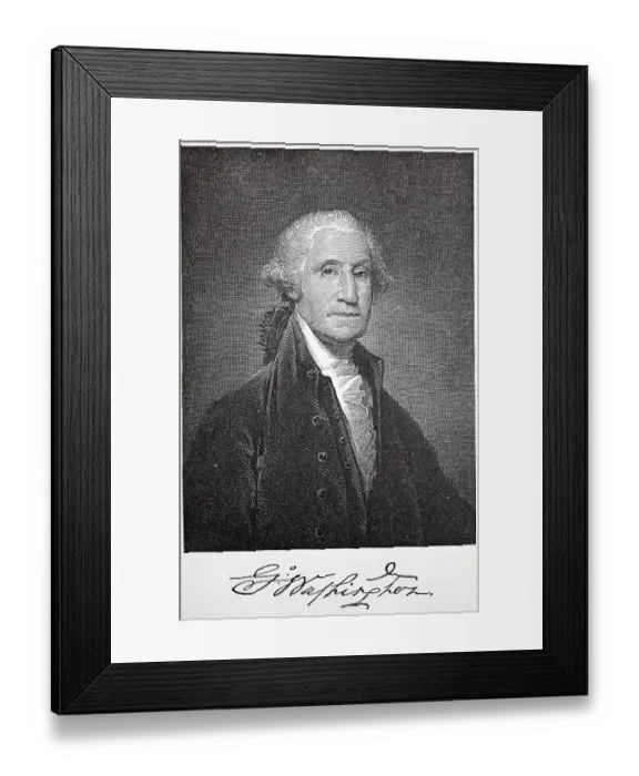 Framed Print : George Washington, 22 February 1732 Framed Print : George Washington, 22 February 1732