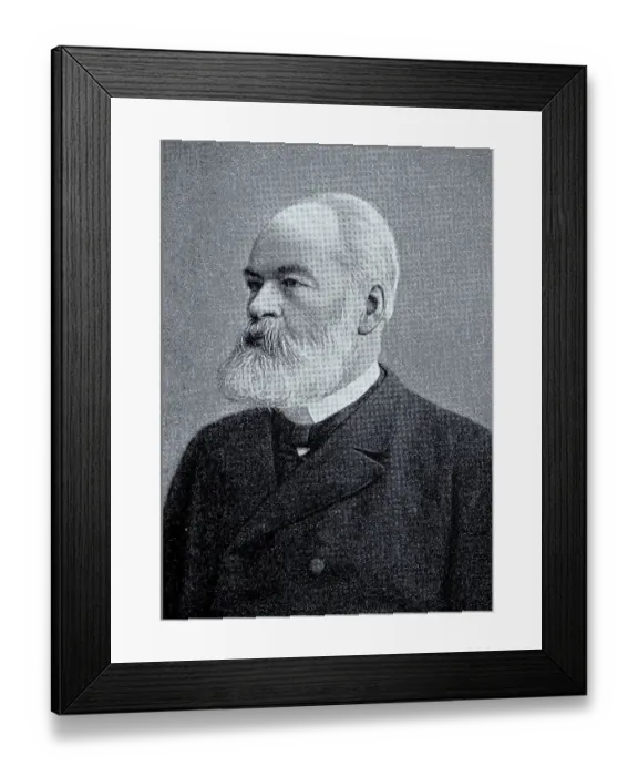 Framed Print : Gustav Friedrich Schmoller, from 1908 von Schmoller Framed Print : Gustav Friedrich Schmoller, from 1908 von Schmoller