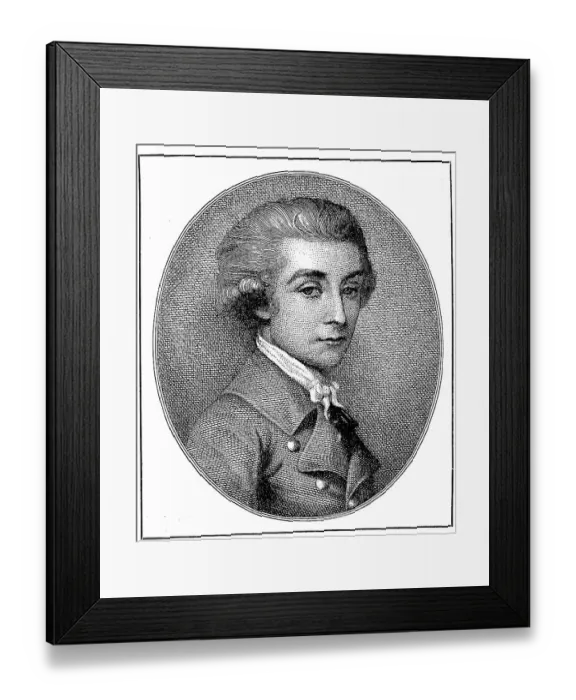 Framed Print : Hans Axel Count von Fersen, 4 September 1755