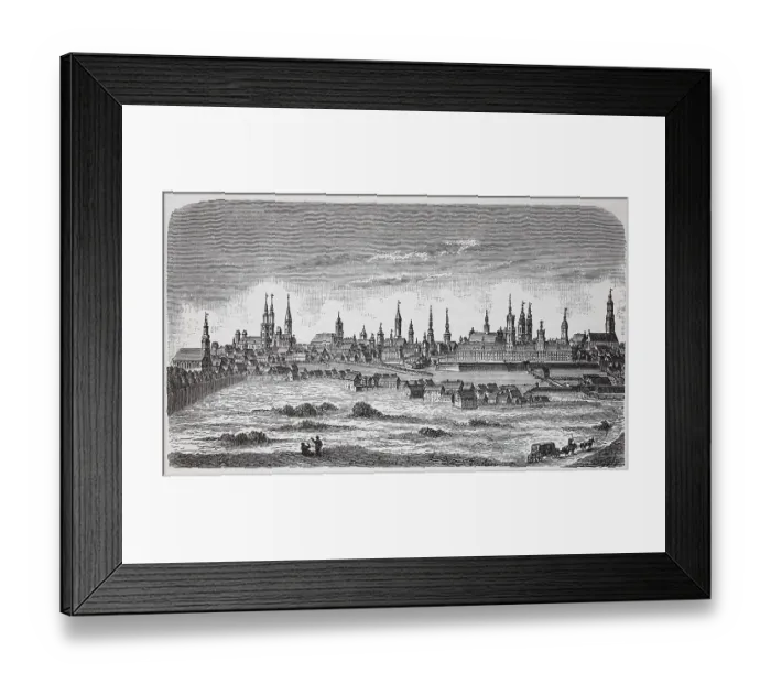 Framed Print : Wroclaw, Poland, seen from the Oder River Framed Print : Wroclaw, Poland, seen from the Oder River