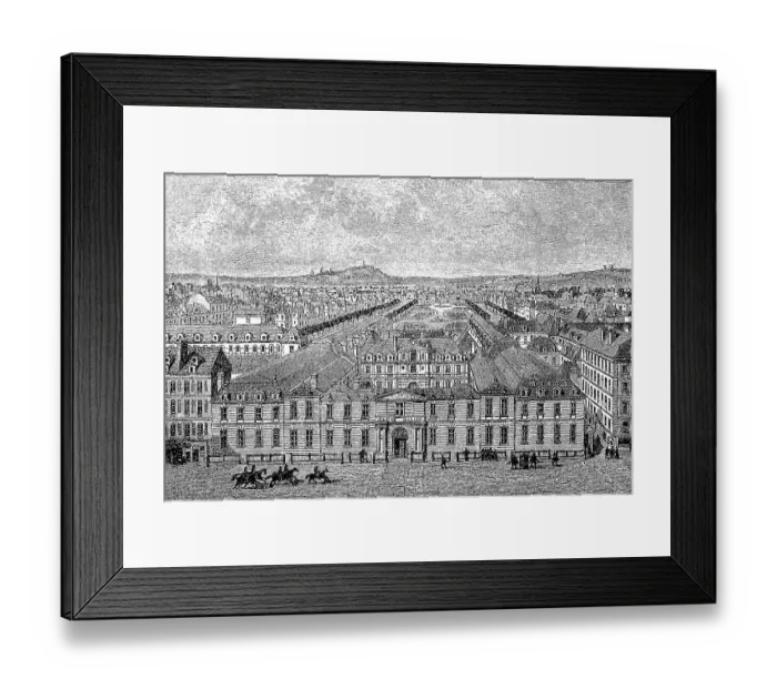Framed Print : The Palais Cardinal, later Palais Royal