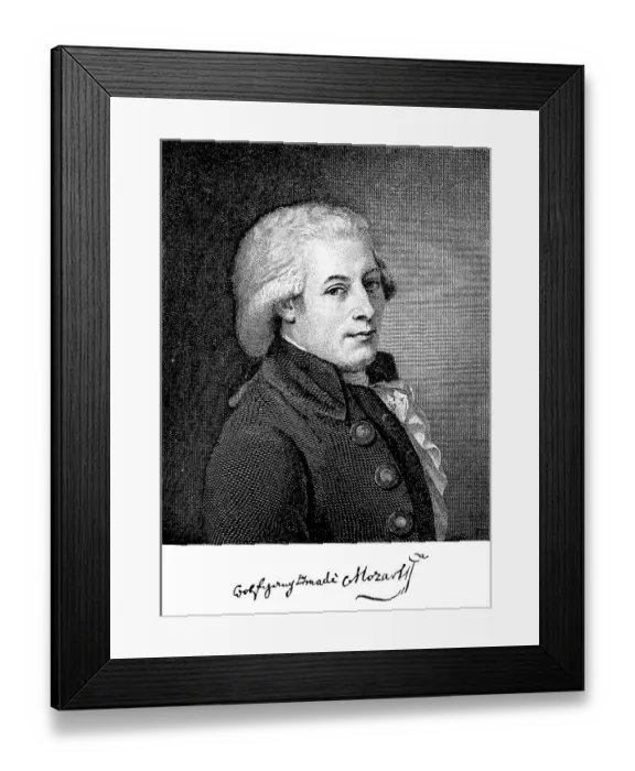 Framed Print : Wolfgang Amadeus Mozart, age 27 Framed Print : Wolfgang Amadeus Mozart, age 27