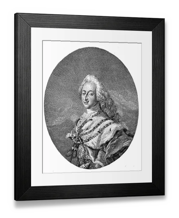 Framed Print : Frederick V, 31 March 1723, 14 January 1766