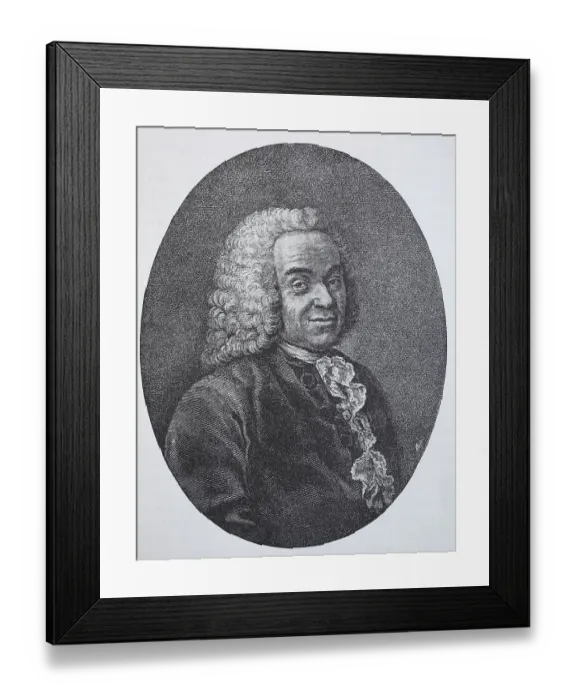 Framed Print : Francois Quesnay, 4 June 1694, 16 December 1774