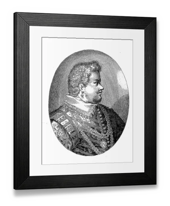 Framed Print : Christian II 23 September 1583