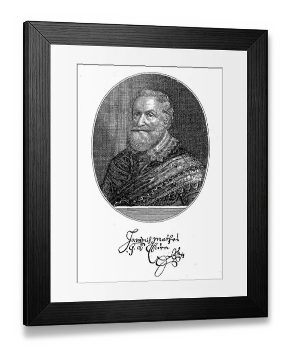 Framed Print : Heinrich Matthias Count of Thurn-Valsassina