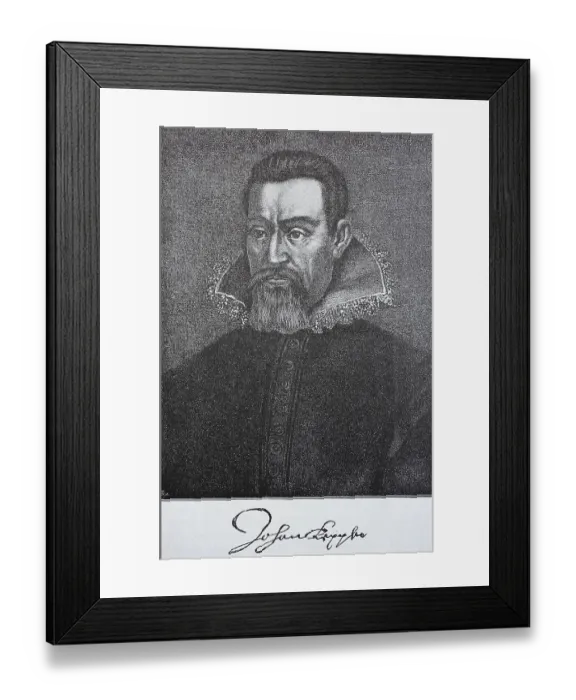 Framed Print : Johannes Kepler, also Keppler, Ioannes Keplerus