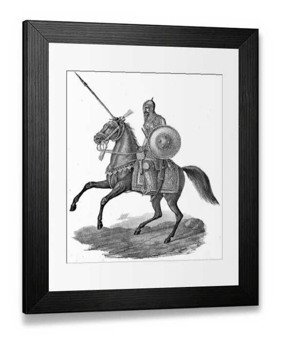 Framed Print : Officer from the bodyguard of the Great Mogul