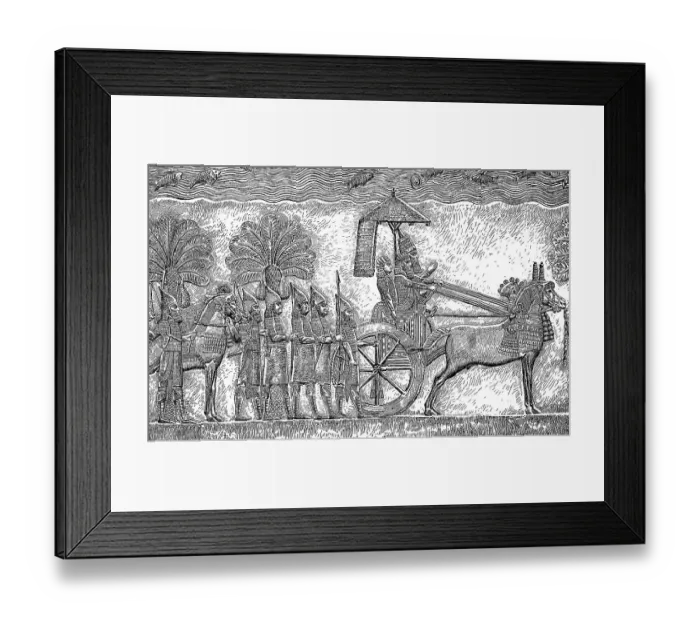 Framed Print : Sin-ahhe-eriba, Sanherib, c. 745 B