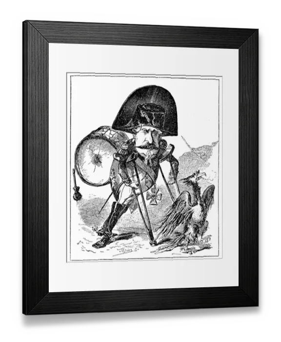Framed Print : Mockery, caricature of Napoleon III Framed Print : Mockery, caricature of Napoleon III