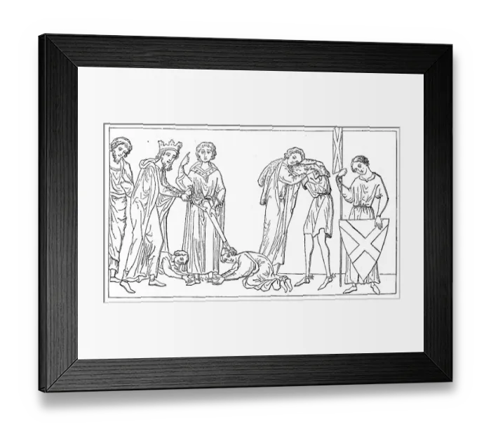 Framed Print : Schwertleite, Ritterschlag, Germany
