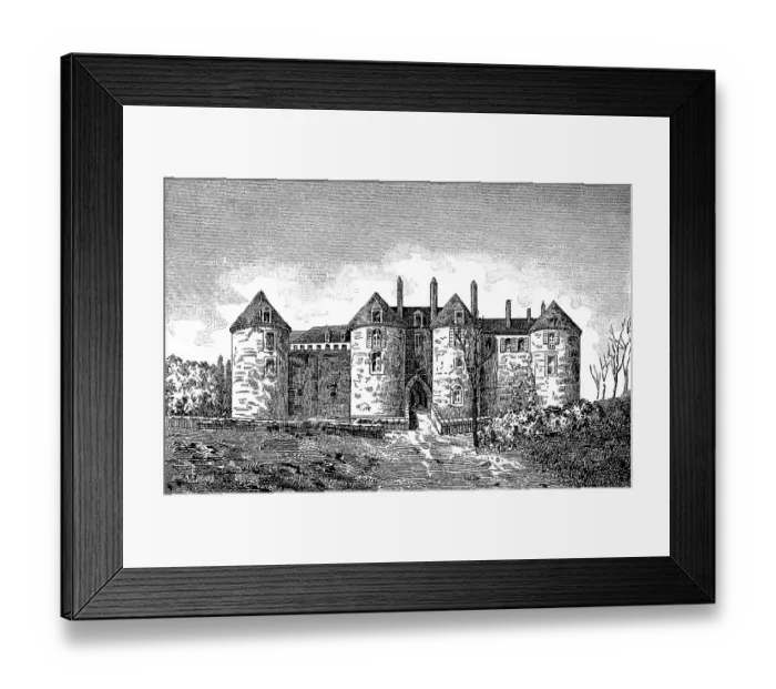 Framed Print : Castle of Peronne in 15th century