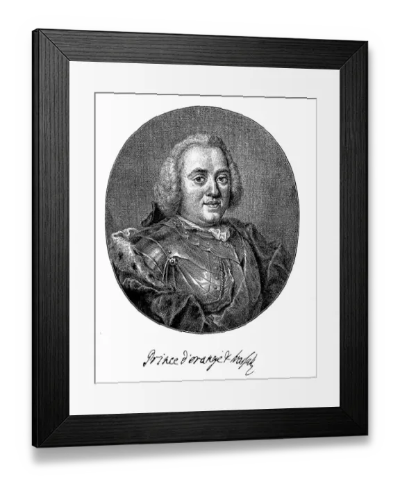 Framed Print : Wilhelm Carl Heinrich Friso, 1 September 1711