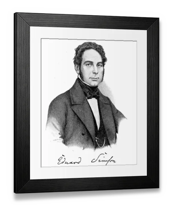 Framed Print : Martin Eduard Simson, from 1888 von Simson