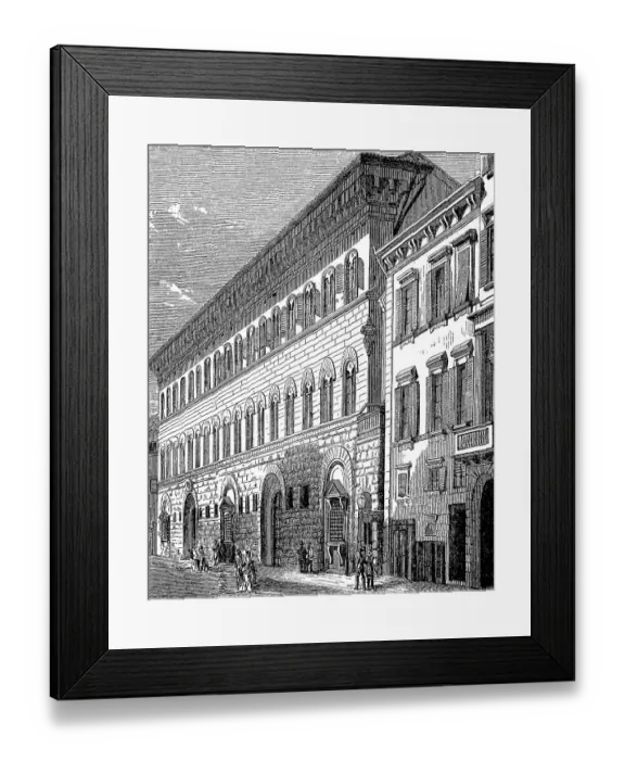 Framed Print : Palace of the Medici family in Florence Framed Print : Palace of the Medici family in Florence