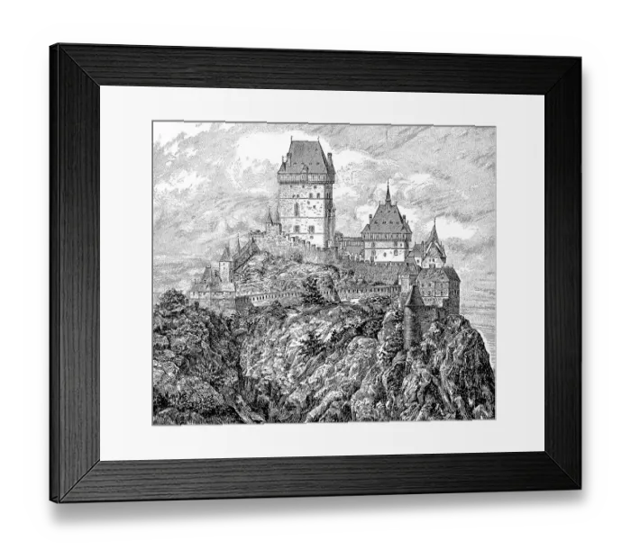 Framed Print : KarlTtejn Castle, Karlstein, Carlstein