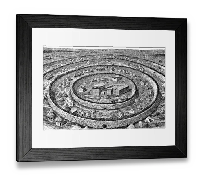 Framed Print : Ring settlement of the Avars, The Avars
