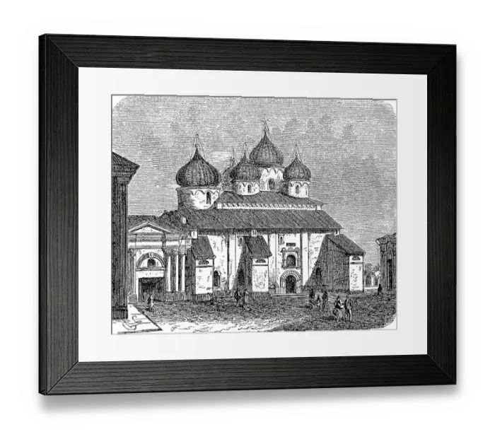 Framed Print : The Church of St. Sophia in Novgorod, St Framed Print : The Church of St. Sophia in Novgorod, St