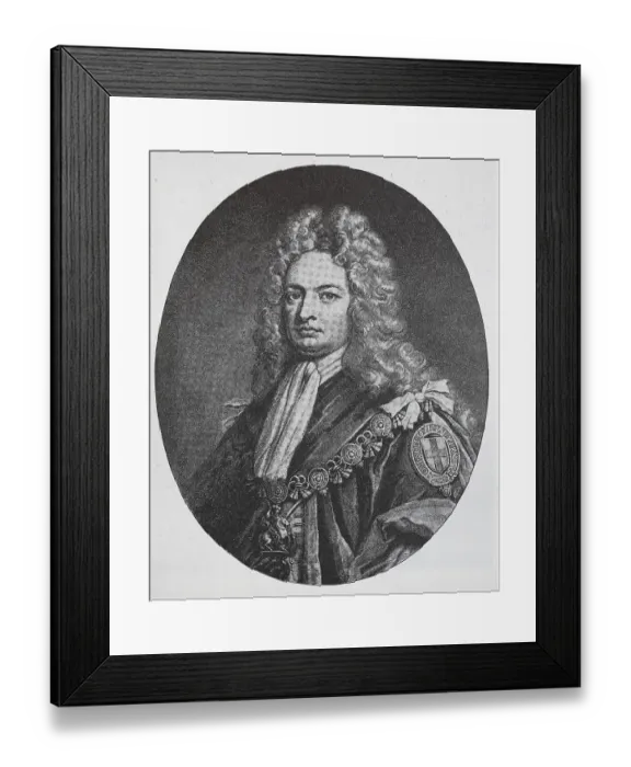 Framed Print : Robert Harley, 1st Earl of Oxford and Earl Mortime
