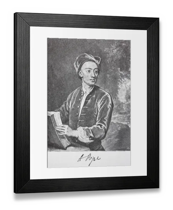 Framed Print : Alexander Pope, 21 May 1688, 30 May 1744