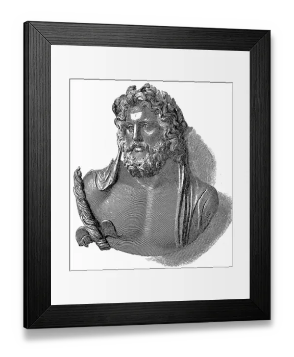 Framed Print : The sanctuary of Zeus in Dodona