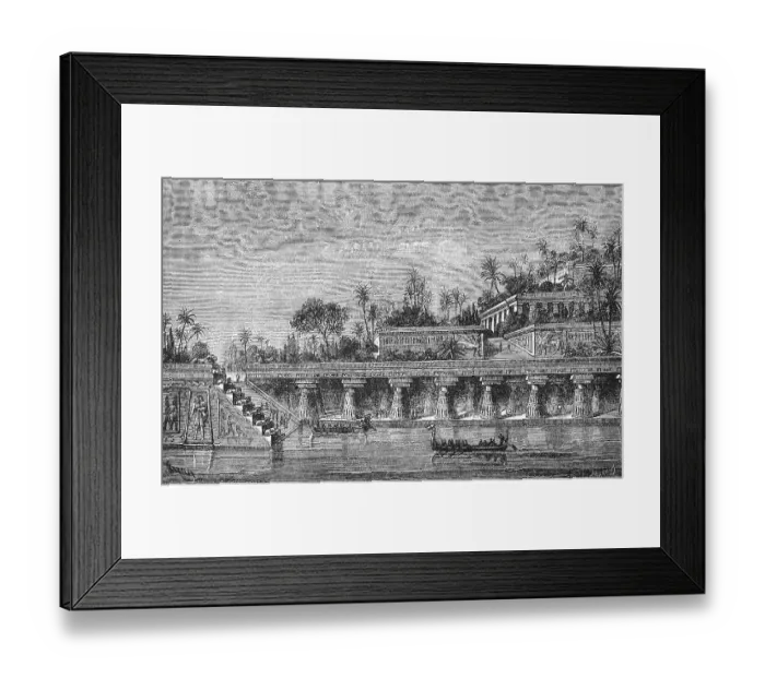 Framed Print : Hanging Gardens of Semiramis, also called the Hanging Gardens of Babylon Framed Print : Hanging Gardens of Semiramis, also called the Hanging Gardens of Babylon