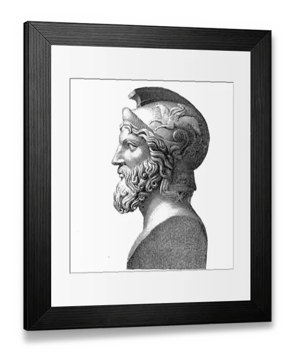 Framed Print : Miltiades, c. 550 B. C. c. 489 B Framed Print : Miltiades, c. 550 B. C. c. 489 B