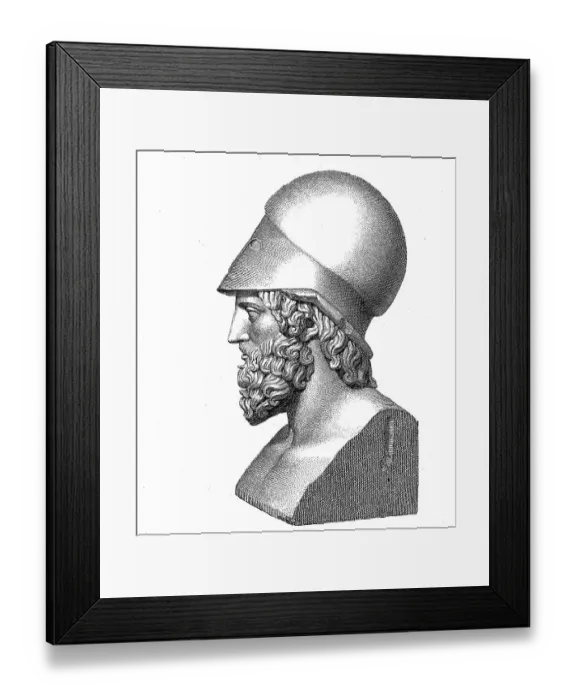 Framed Print : Themistocles, c. 524 BC, c. 459 BC a statesman and general of Athens during the Persian threat to Greece