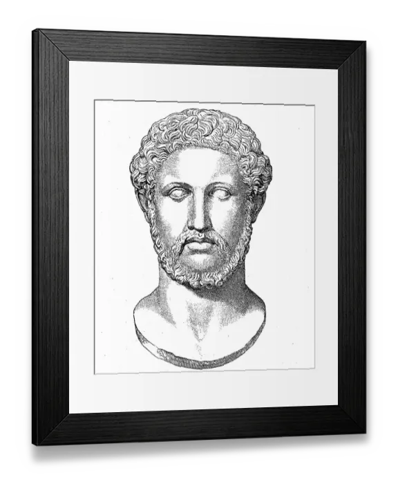 Framed Print : Alkibiades, Alkibiades, c. 450 BC - 404 BC an important Athenian statesman