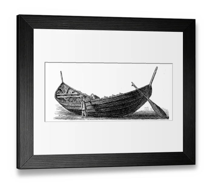 Framed Print : Germanic ship from the 2nd century Framed Print : Germanic ship from the 2nd century