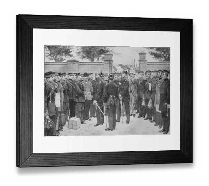 Framed Print : Prussia, Prussian Army, Farewell to Home Stay Framed Print : Prussia, Prussian Army, Farewell to Home Stay