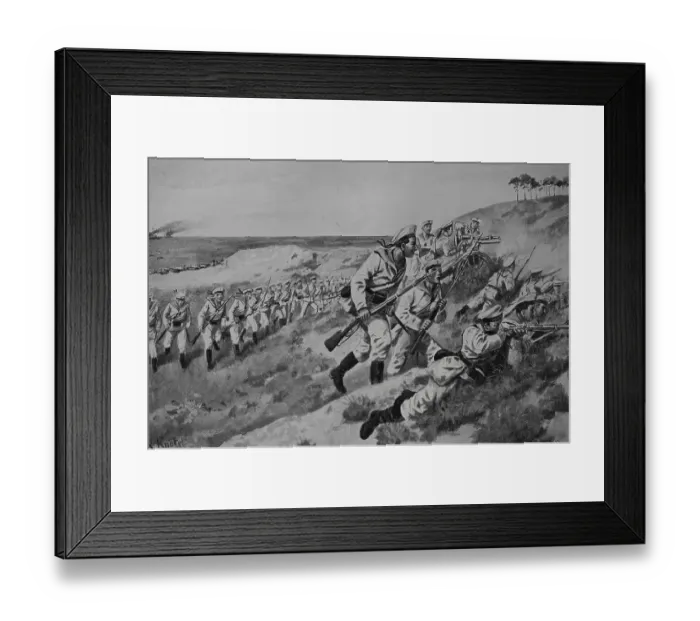 Framed Print : German Army, Naval Landing Battle