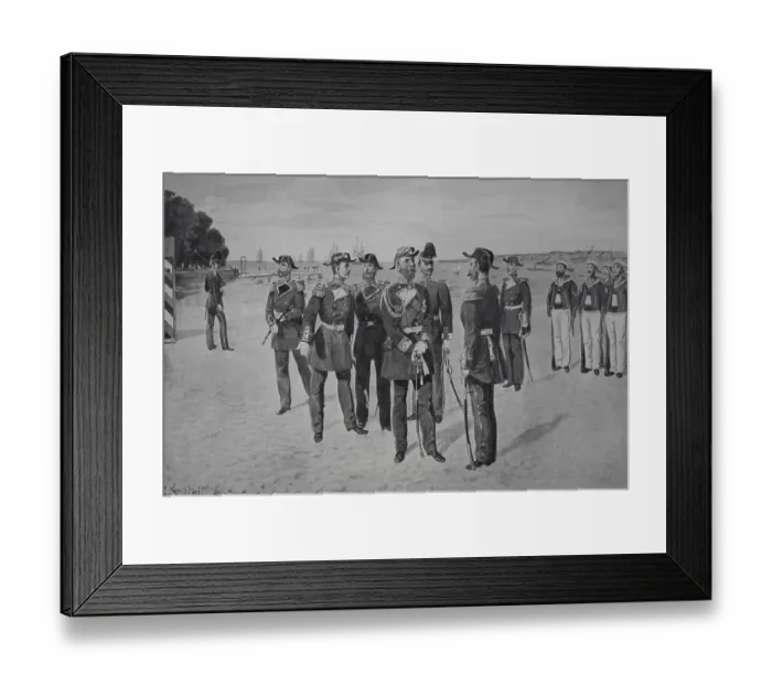 Framed Print : German Army, Navy in the harbour of Kiel Framed Print : German Army, Navy in the harbour of Kiel