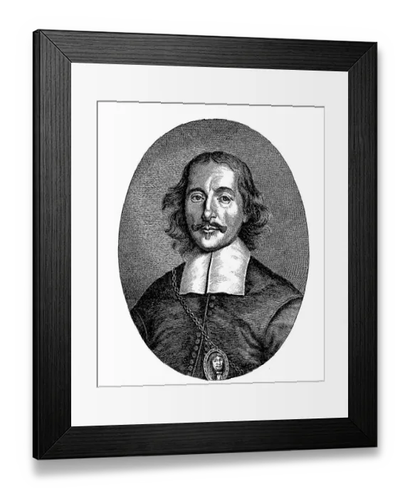 Framed Print : Otto von Guericke, Gericke, 30 November 1602 -21 May 1686 Framed Print : Otto von Guericke, Gericke, 30 November 1602 -21 May 1686