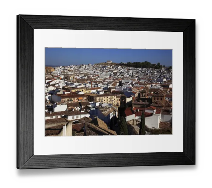 Framed Print : View of the city from the Alcazaba
